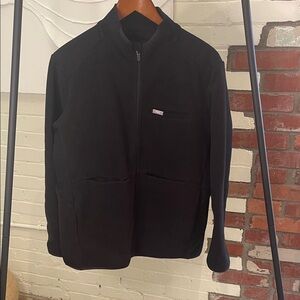 Figs Women’s Zip Up Black Fleece